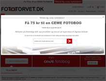 Tablet Screenshot of fototorvet.dk